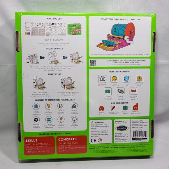 Smartivity Mechanical Xylofun Music Machine STEM Wood Do-It-Yourself Kids Toy - Picture 3 of 3